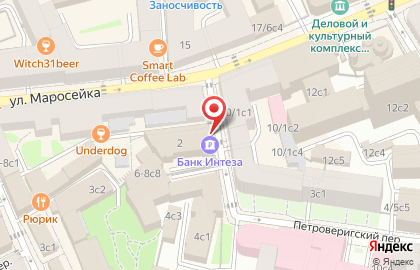 Банкомат Банк Интеза на метро Китай-город на карте