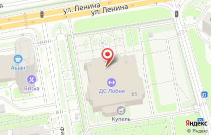 Дворец спорта Лобня на улице Ленина на карте