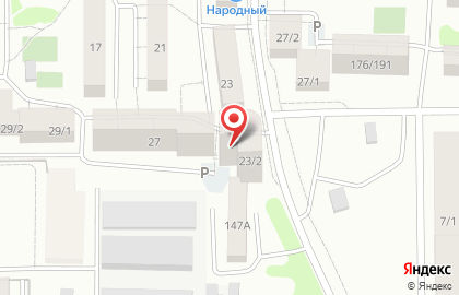 Магазин Парадиз в Октябрьском районе на карте