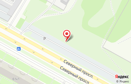 Автостоянка на Северном проспекте, 44а на карте