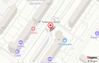 Автопарковка Кольцово в Октябрьском районе на карте