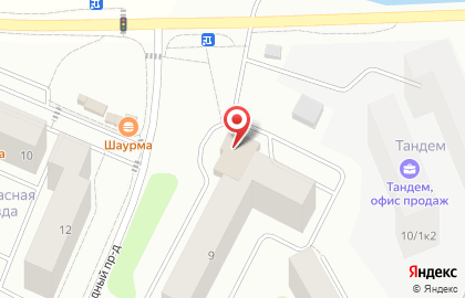 Супермаркет Магнит в 1-ом микрорайоне на карте