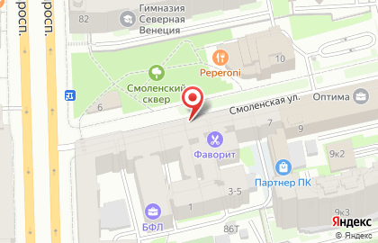 Магазин разливного пива в Санкт-Петербурге на карте