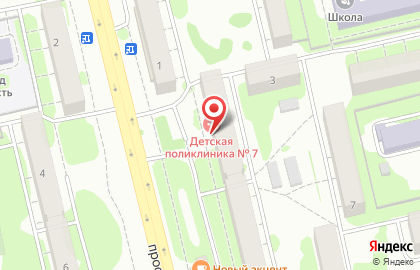 Детская городская поликлиника №7 на улице Ибрагимова 5 на карте