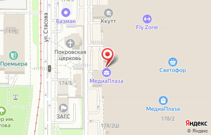 Столовая Поешь-ка на улице Стасова на карте
