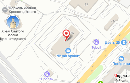 Официальный дилер Nissan Арконт в Краснооктябрьском районе на карте