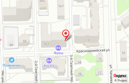 Клиника Эстетика на улице Чапаева на карте