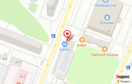 Шинный центр МВО на Тарусской улице на карте