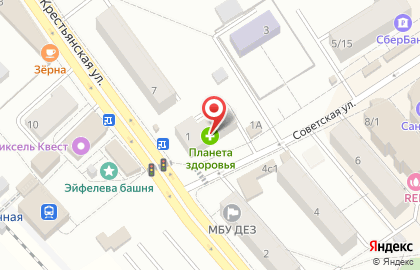 Аптека Планета здоровья на Советской улице в Солнечногорске на карте