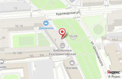 Библиотека Екатерингофская на карте