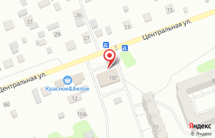 Супермаркет Пятёрочка на Центральной улице на карте