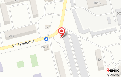 Магазин автотоваров Вираж на улице Александра Пушкина на карте