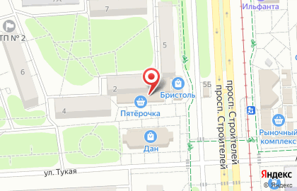 Дискаунтер Пятёрочка на улице Тукая на карте