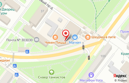 Магазин стальных дверей Torex, сеть магазинов стальных дверей на улице Тургенева на карте