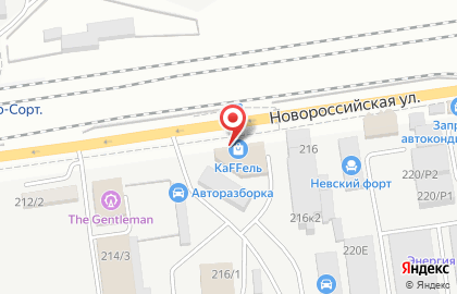 Магазин по продаже дверей, напольных покрытий и мебели Оптовик на Новороссийской улице на карте
