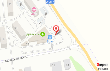 Супермаркет Spar в Светлогорске на карте
