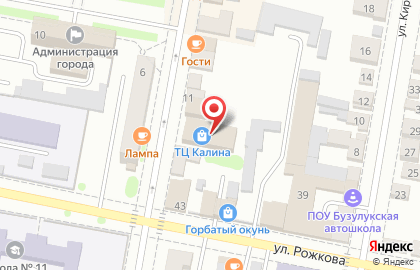 Торговый центр Калина на улице Ленина на карте