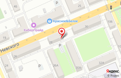 Магазин Фермерское Мясо на улице Александра Невского на карте