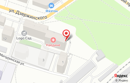 Стоматология ЕвроДент на улице Дзержинского на карте