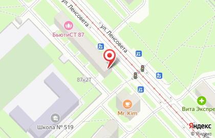 Магазин овощей и фруктов в Московском районе на карте