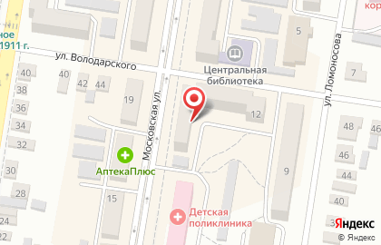 Салон оптики Вижу на Московской улице на карте