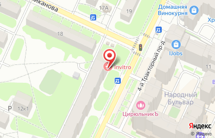 Медицинская компания Инвитро на Народном бульваре на карте