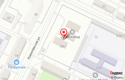 Торгово-монтажная компания Аверс на Кремлевской улице на карте