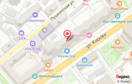 Мастерская Союз художников России в Ленинском районе на карте