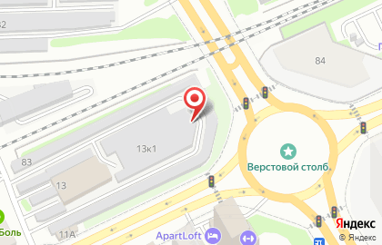 Мастерская по ремонту и замене автостекол Автостекло-54 на Железнодорожной улице на карте
