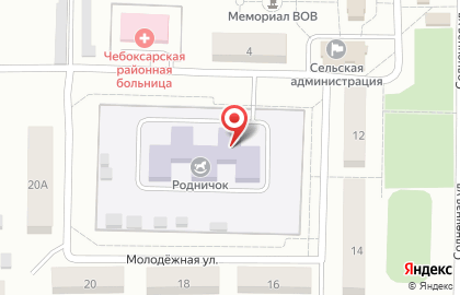 Чебоксарская центральная районная больница, пос. Новые Тренькасы на карте