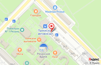 Киоск фастфудной продукции Тандыр маркет №1 на Окском шоссе на карте