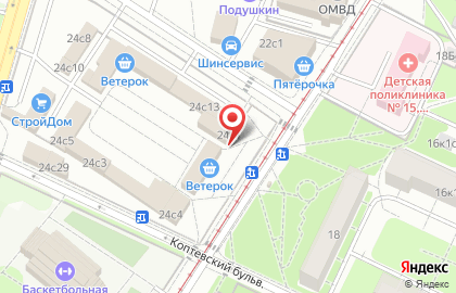 Настоящая Пекарня на Коптевской улице на карте