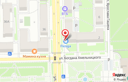 Супермаркет Книжный город в Металлургическом районе на карте