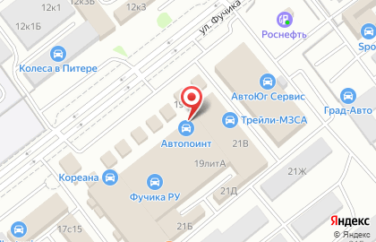 Торгово-промышленное объединение Евротек на улице Фучика, 19 на карте