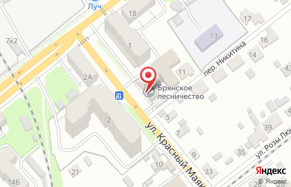 Брянское лесничество на карте