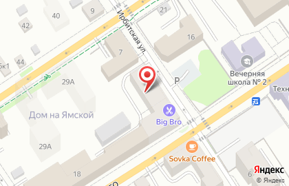 Управление климата на улице Луначарского на карте