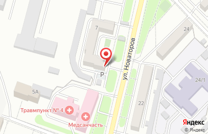 Аптека Иркутская аптека на улице Новаторов на карте