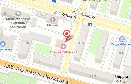 Клиника Доктора Фомина на улице Горького на карте