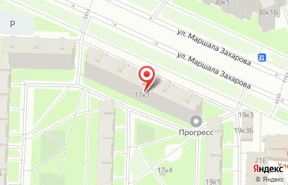 Окна, Двери на улице Маршала Захарова на карте