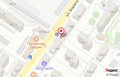 Киоск по продаже фруктов и овощей в Новосибирске на карте