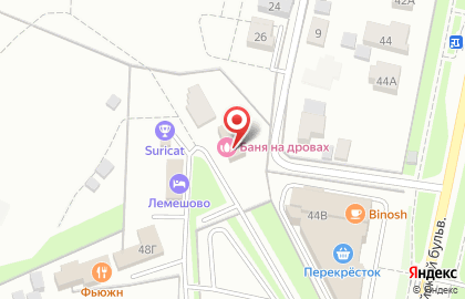 Ресторан FUSION на Красногвардейском бульваре в Подольске на карте