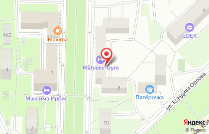 ОДС Жилищник района Марфино на улице Комдива Орлова на карте