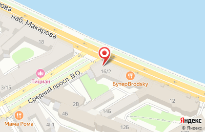 Белуга на набережной Макарова на карте