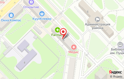 Поликлиника МЕДИС на улице Чванова на карте