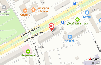 Ермак на Советской улице на карте