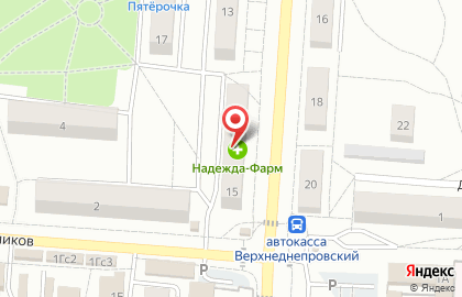 Аптека Надежда-Фарм в Смоленске на карте