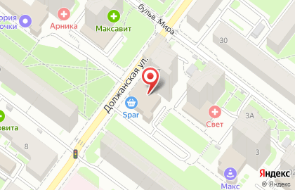 Торгово-сервисный центр Дровосек на бульваре Мира на карте