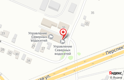 Калининский и Орджоникидзевский районы Управление Северных водосетей на карте