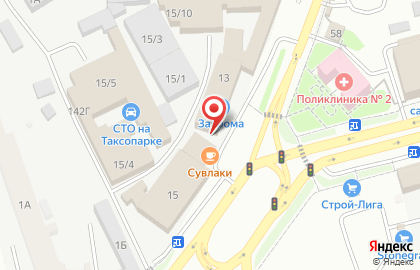 Автотехцентр на Заводской улице на карте