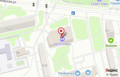 Фитнес-клуб DDX Fitness БИРЮСИНКА на Булатниковской улице на карте